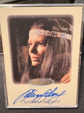 2009 Rittenhouse Women of Star Trek Sabrina Scharf AutoCard